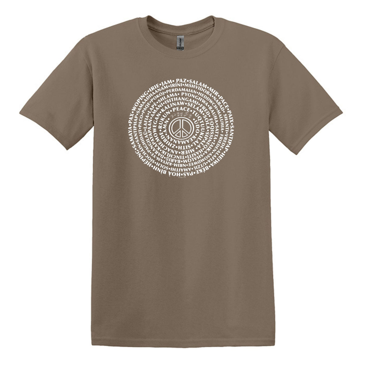Can You Say PEACE - Gildan Heavy Cotton Unisex T-shirt - artwork designed by Cynthia NeJame