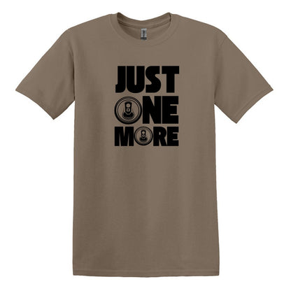 Just One More - Funny Beer Can Drinking T-shirt - Adult Unisex Heavy Cotton