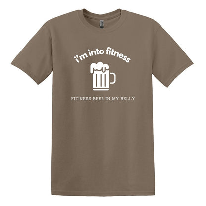 i'm into fitness. fit'ness beer in my belly - Gildan Adult Unisex Heavy Cotton