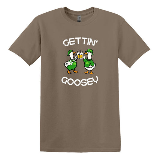 Gettin' Goosey - Fun Irish Heavy Cotton T-shirt