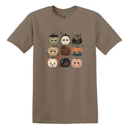 Horror Pumpkins - Hand Drawn - Heavy Cotton Unisex T-shirt