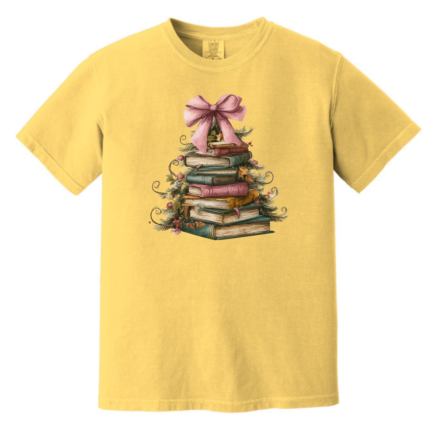 BOOK CHRISTMAS TREE - Comfort Colors ® Heavyweight Ring Spun Tee