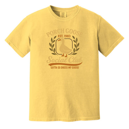 Porch Goose Social Club - Comfort Colors ® Heavyweight Ring Spun T-shirt