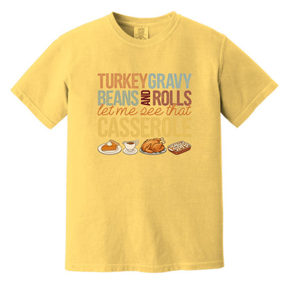 Turkey Gravy Beans and Rolls - Comfort Colors ® Heavyweight Ring Spun Tee