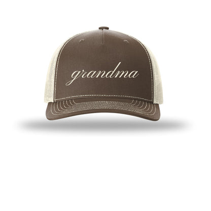 Custom Richardson 112FP Trucker Cap – Personalized for Grandma, Grandpa & More | Choose Your Font | Add Any Name