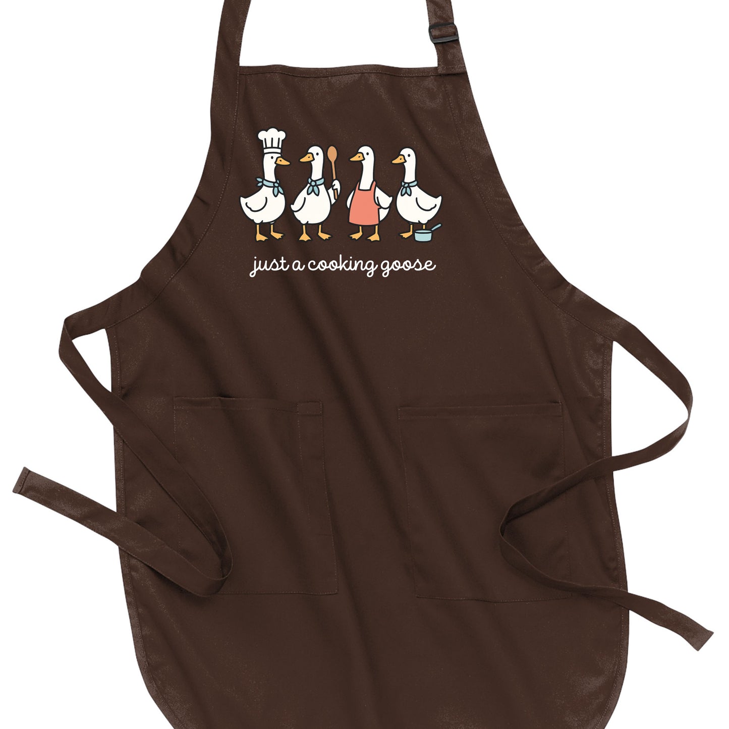 Just a Cooking Goose - Port Authority® Full-Length Apron with Pockets