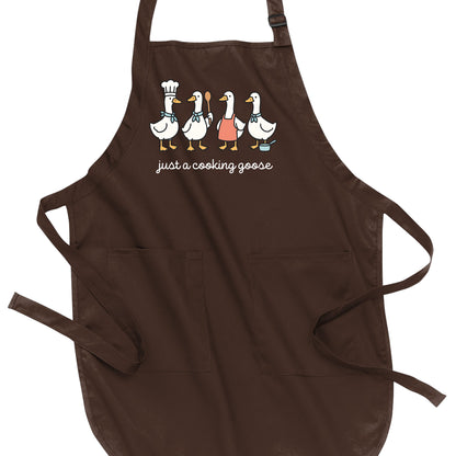 Just a Cooking Goose - Port Authority® Full-Length Apron with Pockets