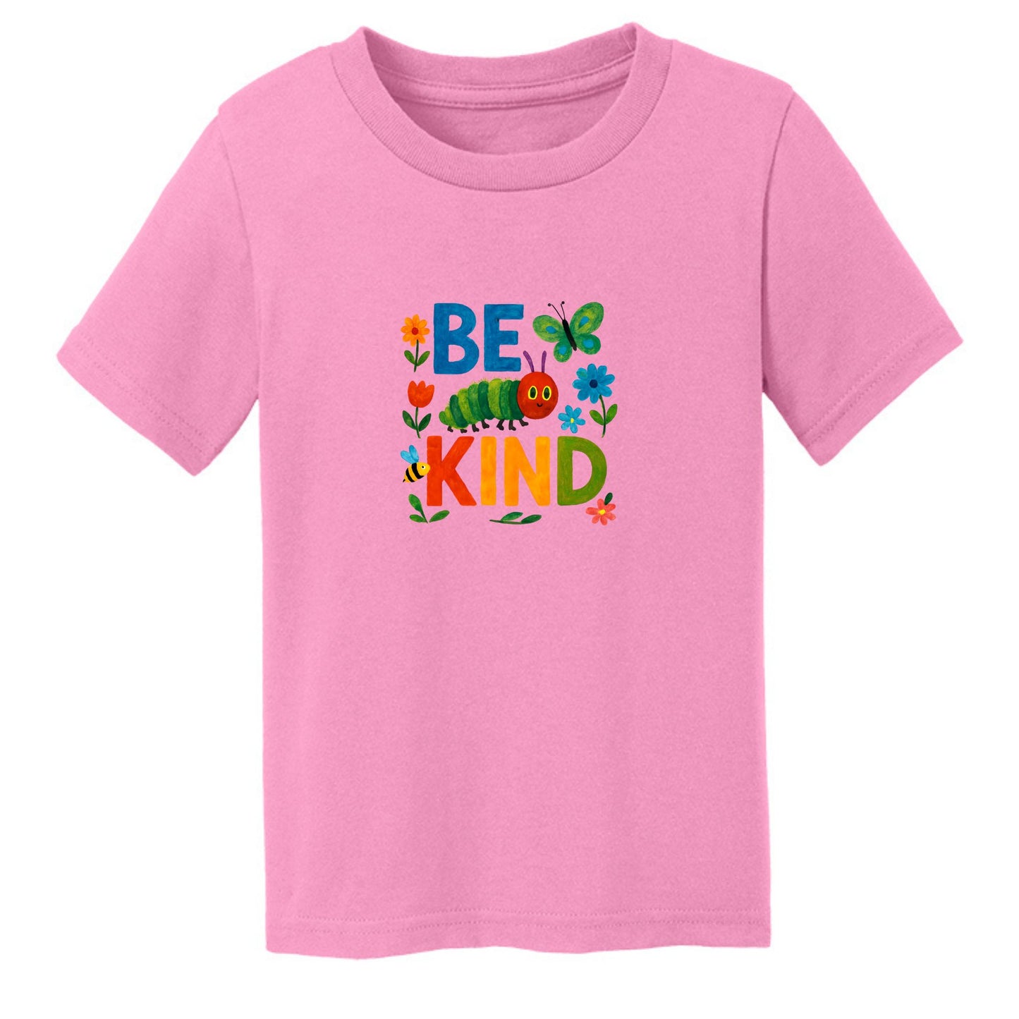 Be Kind - Colorful Caterpillar Toddler T-shirt