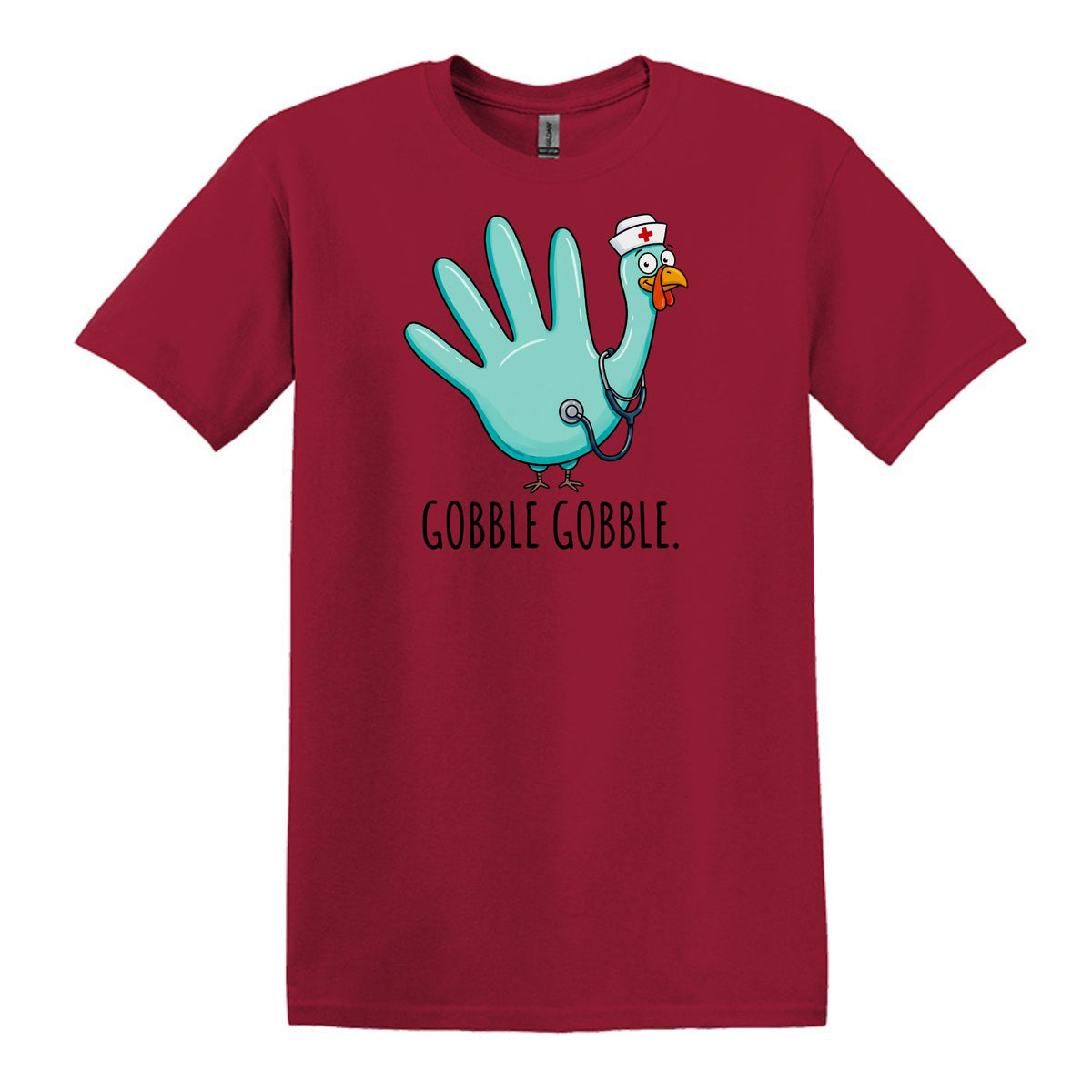 Gobble Gobble Rubber Glove Thanksgiving Nurse – Gildan® Softstyle™ T-Shirt