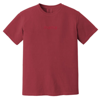 MAMA Minimalist Monochrome Embroidered Comfort Colors® T-Shirt