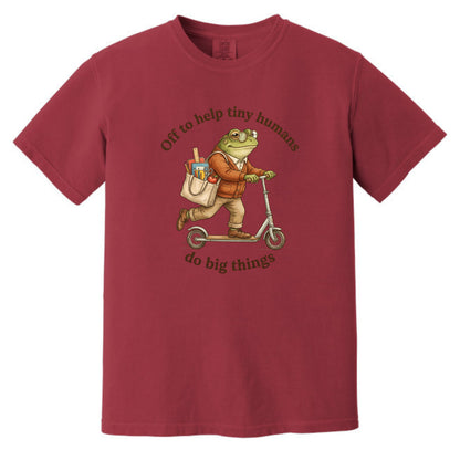 Off to Help Tiny Humans Do Big Things - Comfort Colors ® Heavyweight Ring Spun T-shirt
