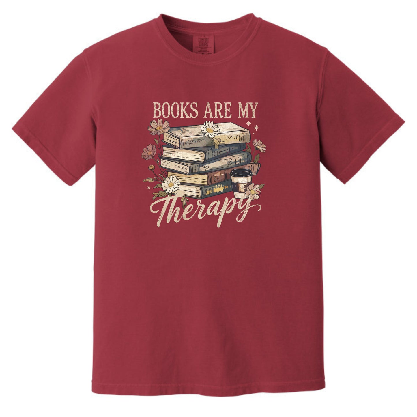 Books are my Therapy - Comfort Colors ® Heavyweight Ring Spun T-shirt