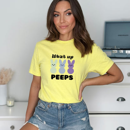 What up Peeps - Adult Unisex Soft T-Shirt