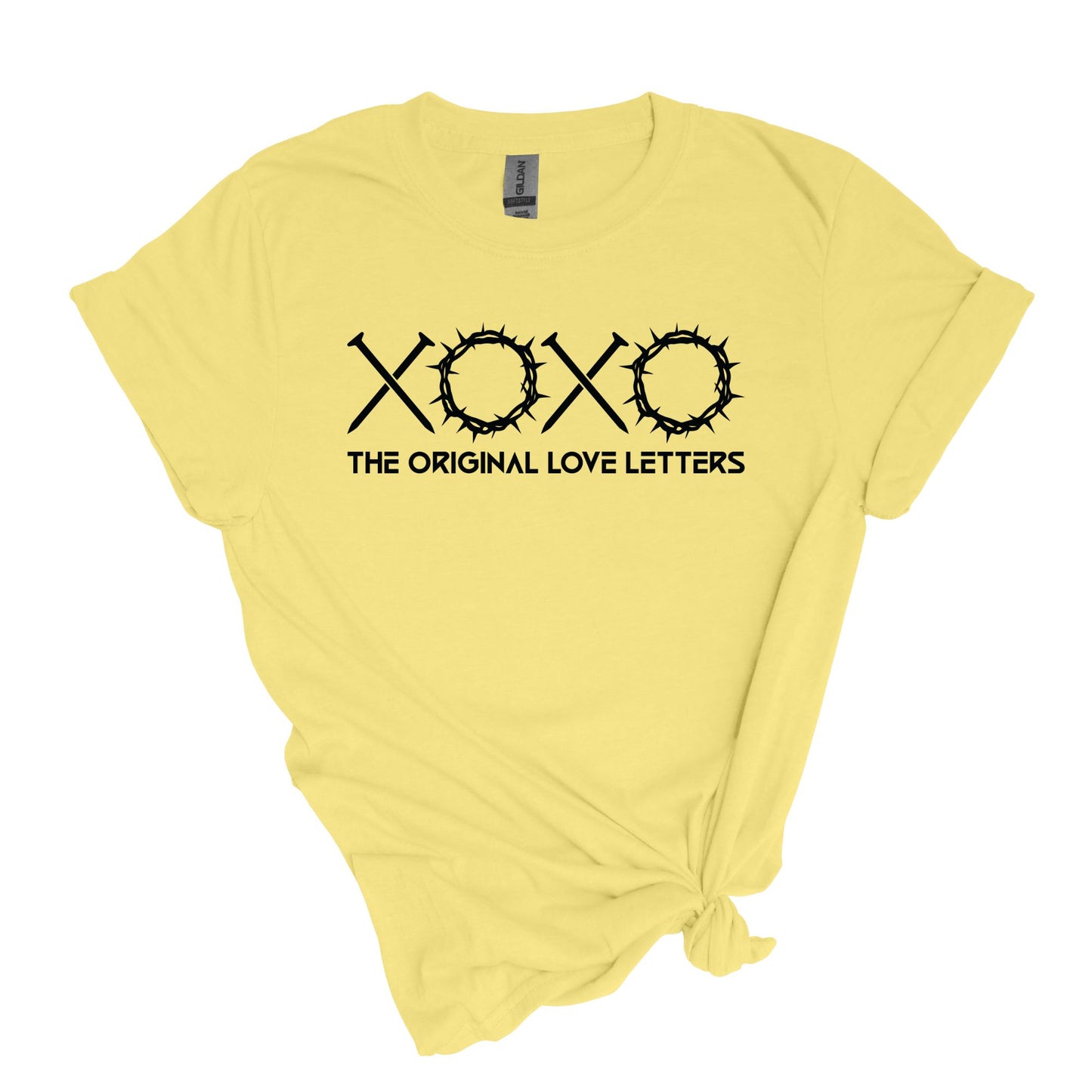 Les lettres d’amour originales - XOXO - T-shirt doux unisexe adulte 