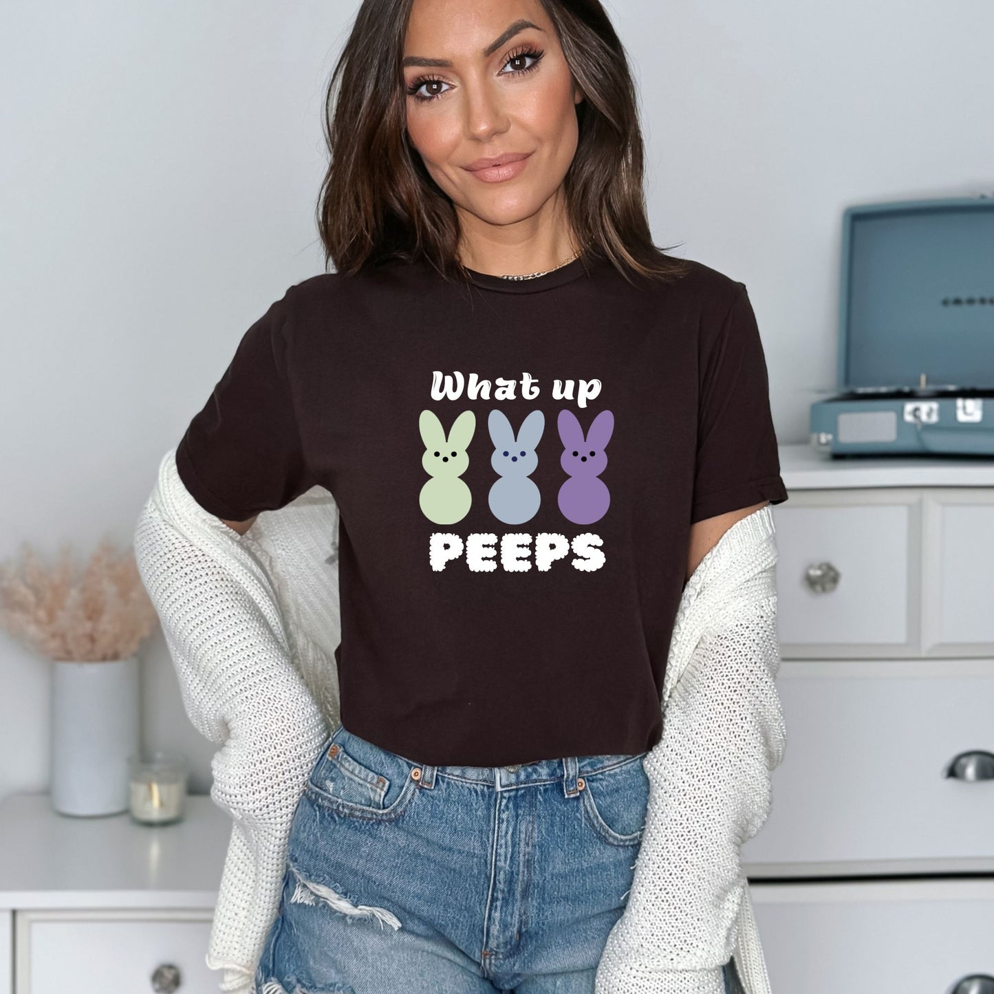 What up Peeps - Adult Unisex Soft T-Shirt