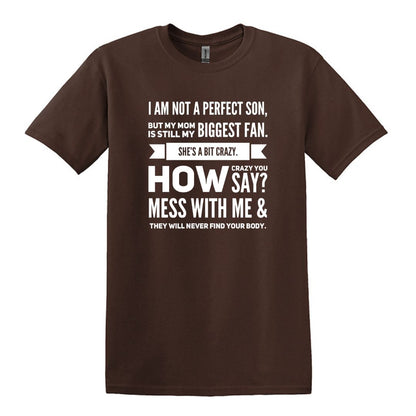 I am not a perfect son - Gildan Heavy Cotton T-shirt