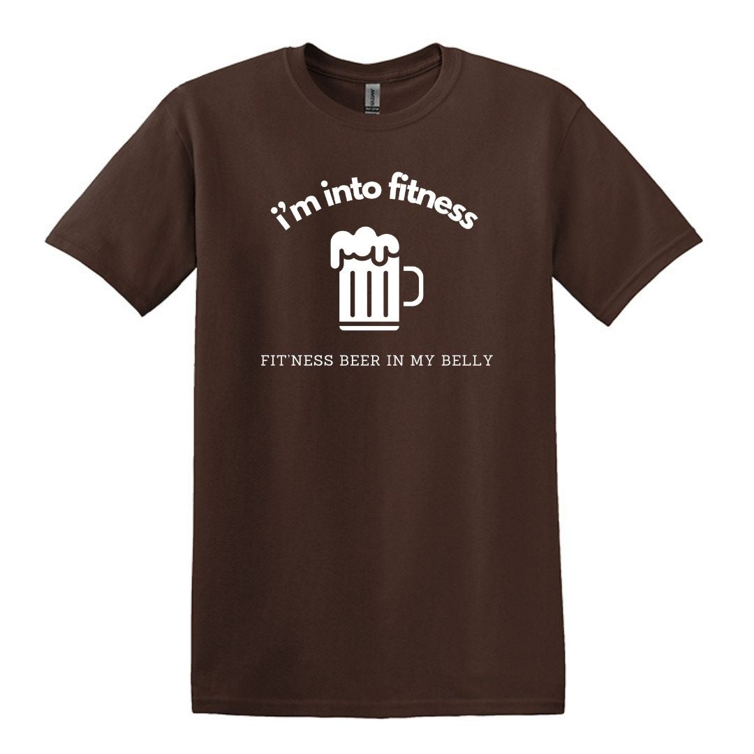 i'm into fitness. fit'ness beer in my belly - Gildan Adult Unisex Heavy Cotton