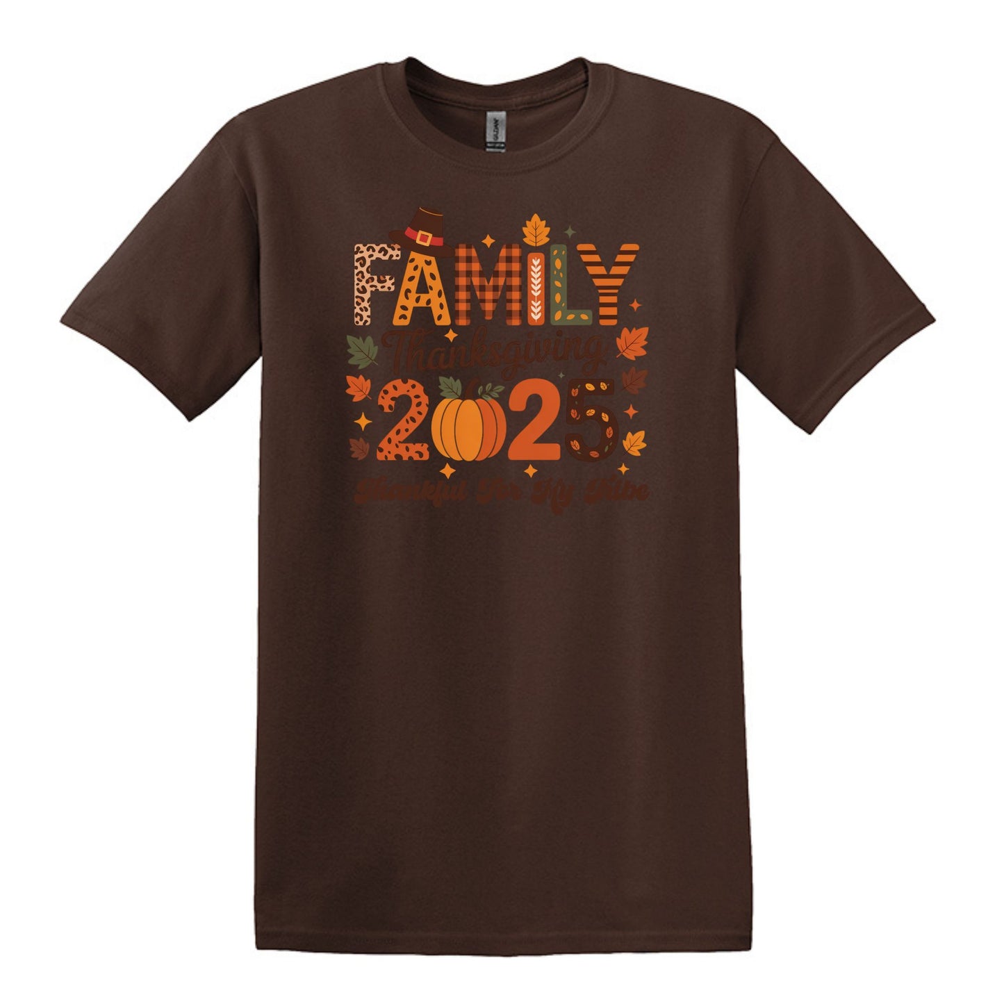 Thankful for my Tribe - 2025 Family Thanksgiving Heavy Cotton T-shirt