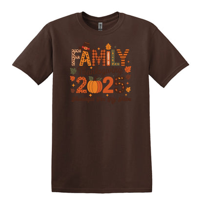 Thankful for my Tribe - 2025 Family Thanksgiving Heavy Cotton T-shirt