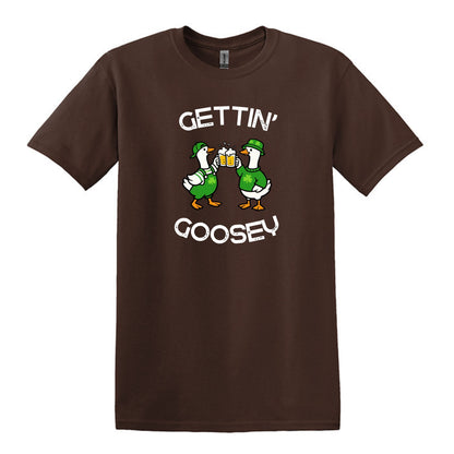Gettin' Goosey - Fun Irish Heavy Cotton T-shirt