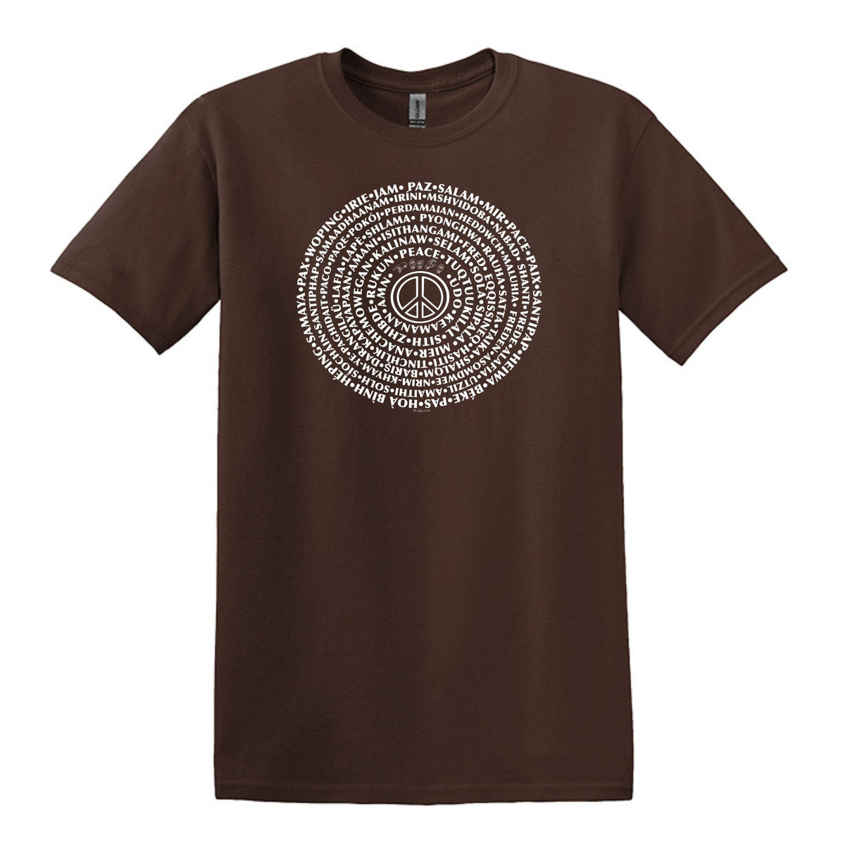 Can You Say PEACE - Gildan Heavy Cotton Unisex T-shirt - artwork designed by Cynthia NeJame