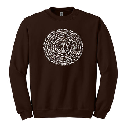 Can You Say PEACE - Gildan Crewneck - artwork designed by Cynthia NeJame