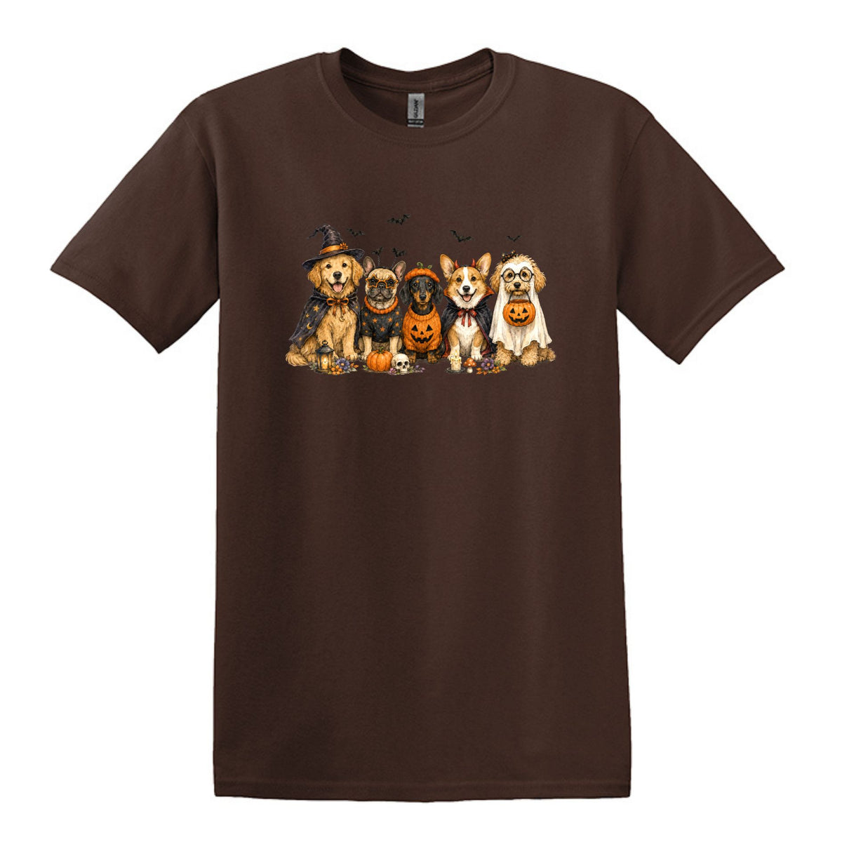 Halloween Pups -  Heavy Cotton Unisex T-shirt