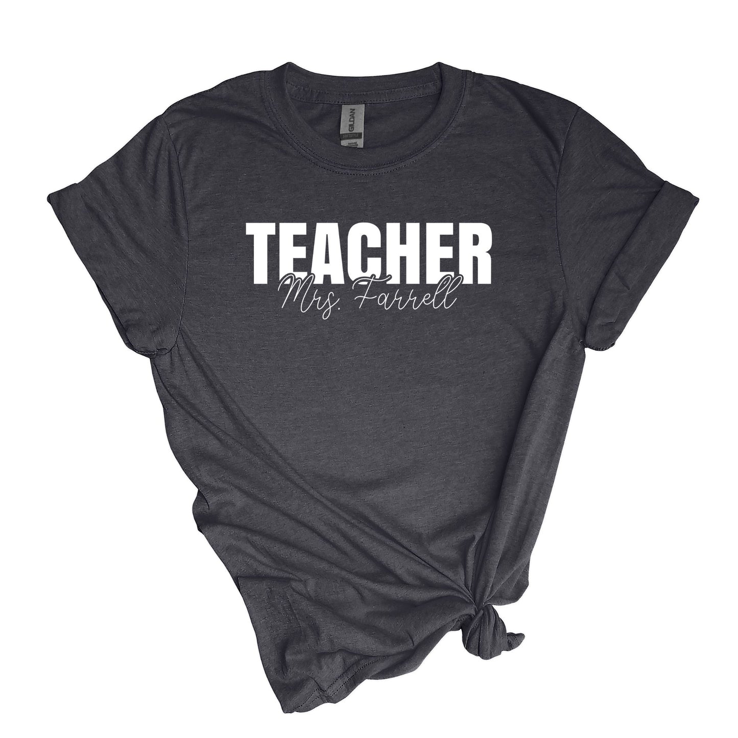 T-shirt ENSEIGNANT - Personnalisé avec le nom de l’enseignant ! 