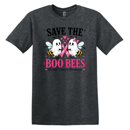 Save the Boo Bees - Breast Cancer Awareness - Gildan Softstyle T-shirt