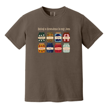 Being a Grandma is my Jam - Comfort Colors ® Heavyweight Ring Spun Tee