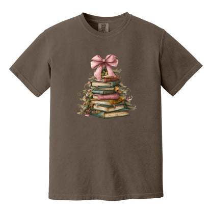 BOOK CHRISTMAS TREE - Comfort Colors ® Heavyweight Ring Spun Tee