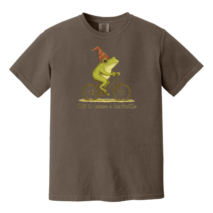 Off to cause a Kerfuffle - Funny Frog Meme Comfort Colors ® Heavyweight Ring Spun T-shirt