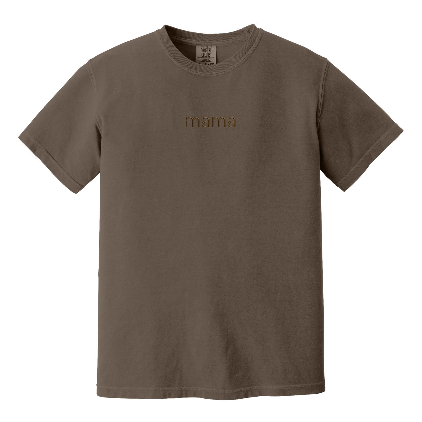 MAMA Minimalist Monochrome Embroidered Comfort Colors® T-Shirt