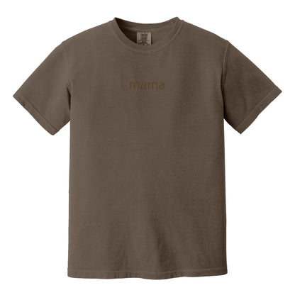 MAMA Minimalist Monochrome Embroidered Comfort Colors® T-Shirt