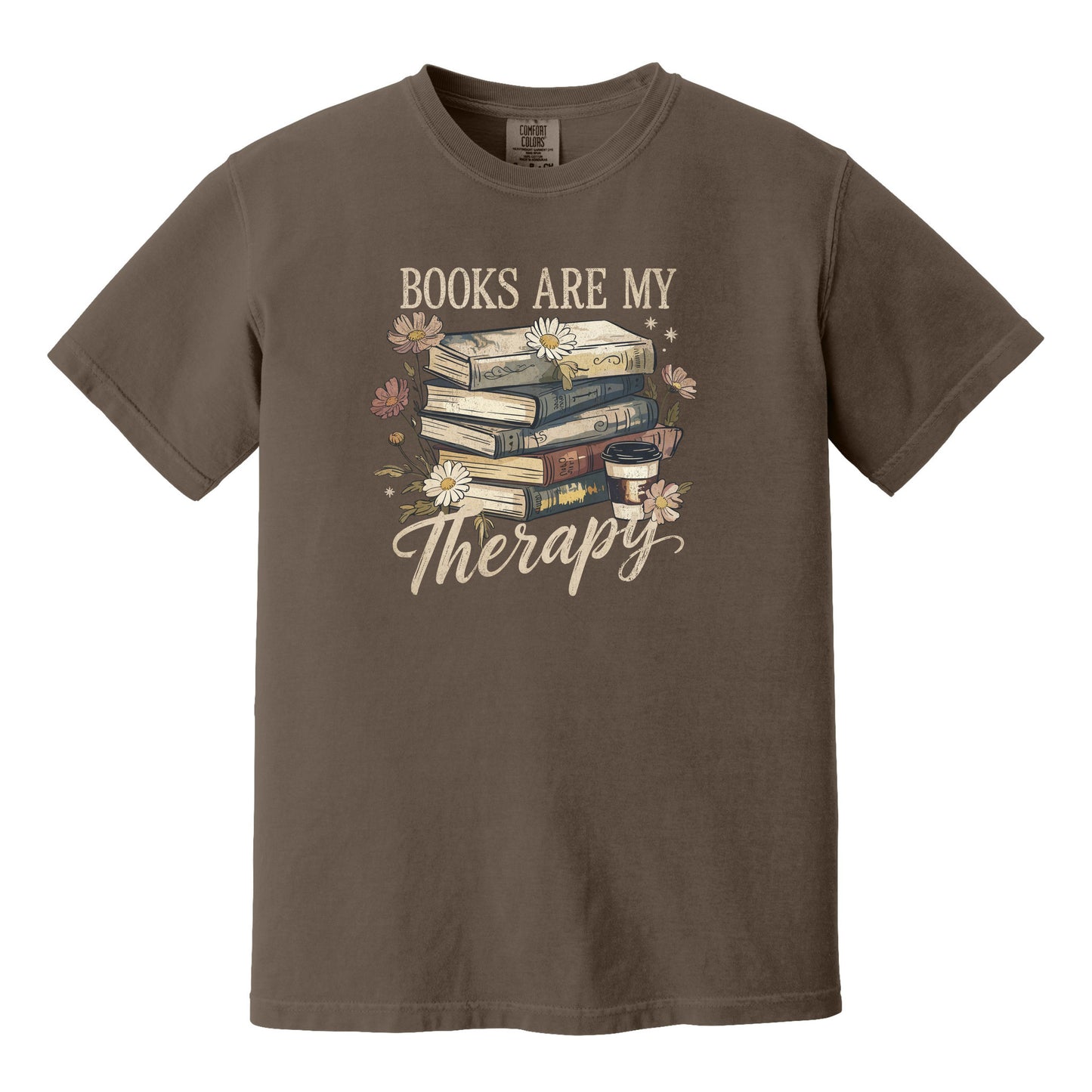 Books are my Therapy - Comfort Colors ® Heavyweight Ring Spun T-shirt