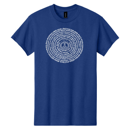 Can You Say PEACE - Gildan Heavy Cotton Unisex T-shirt - artwork designed by Cynthia NeJame