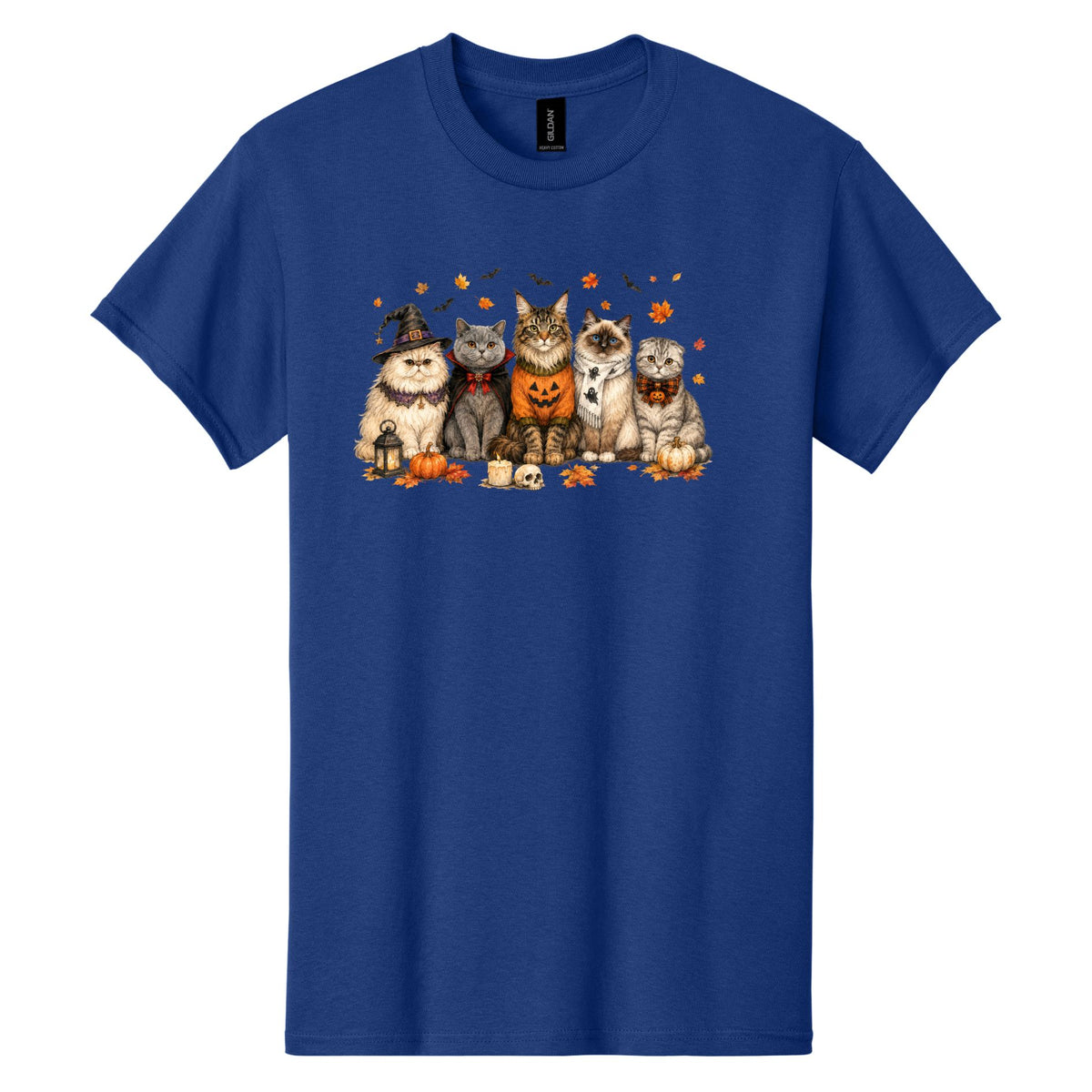 Halloween Cats -  Heavy Cotton Unisex T-shirt