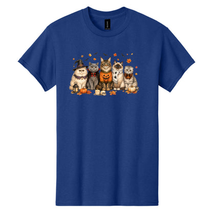 Halloween Cats -  Heavy Cotton Unisex T-shirt