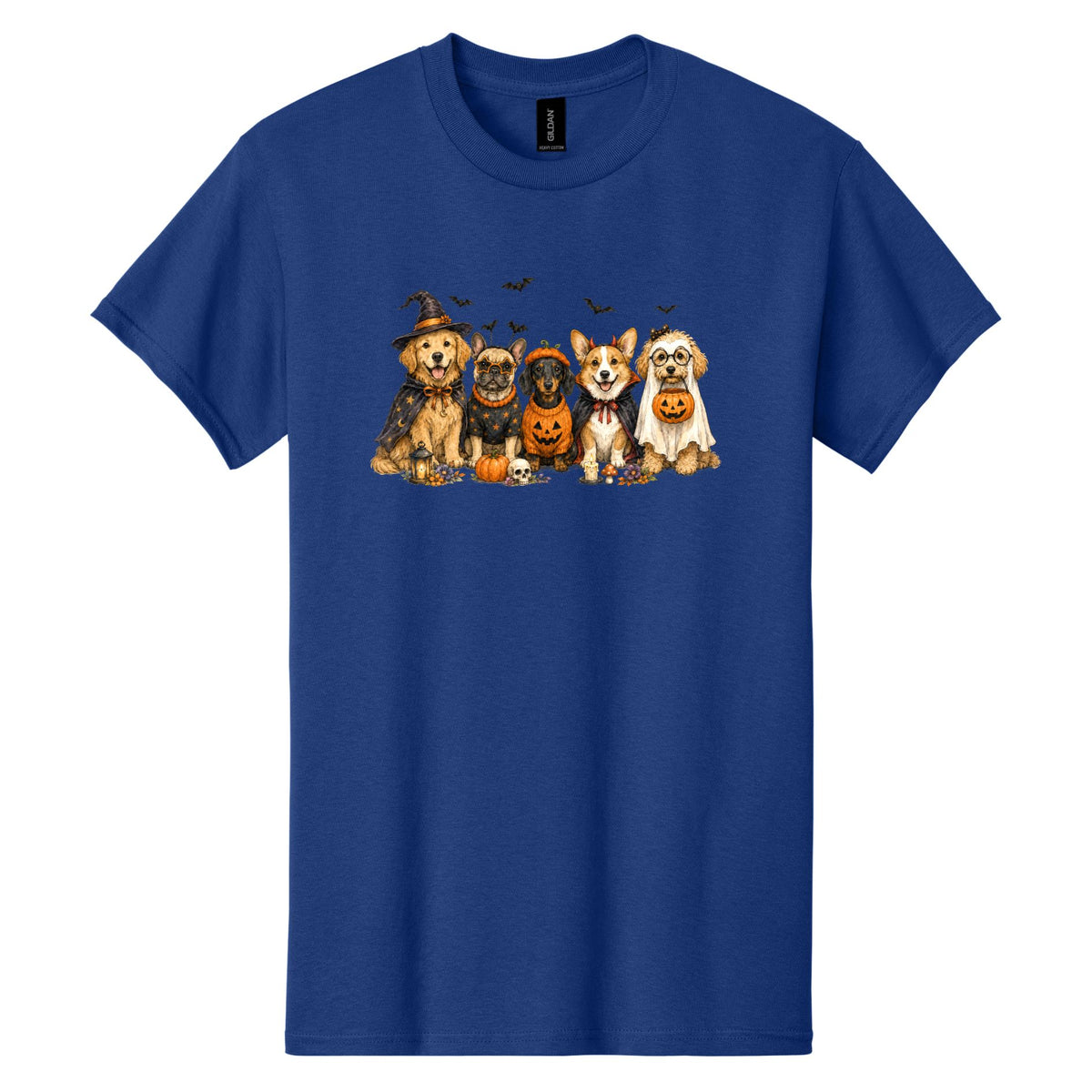 Halloween Pups -  Heavy Cotton Unisex T-shirt