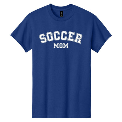 Soccer Mom / Dad - Distressed Athletic Artwork | Heavy Cotton Unisex T-shirt