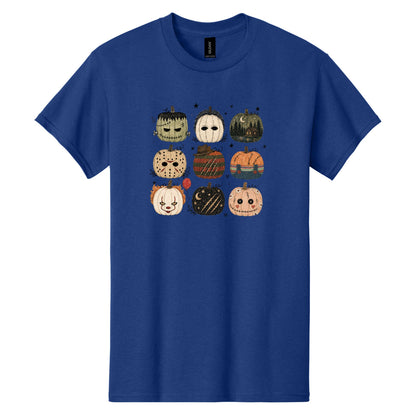 Horror Pumpkins - Hand Drawn - Heavy Cotton Unisex T-shirt