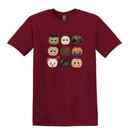 Horror Pumpkins - Hand Drawn - Heavy Cotton Unisex T-shirt