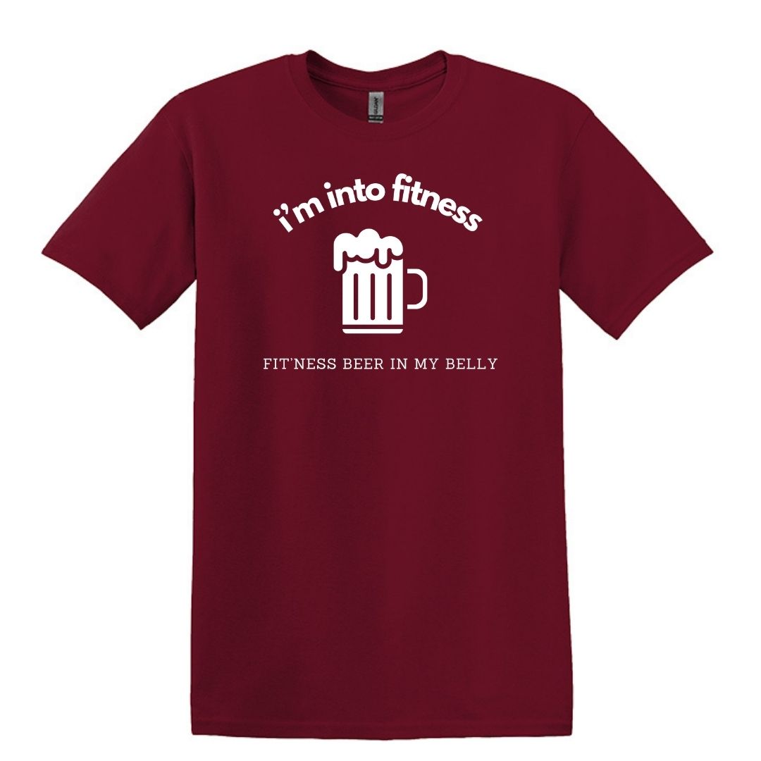 i'm into fitness. fit'ness beer in my belly - Gildan Adult Unisex Heavy Cotton