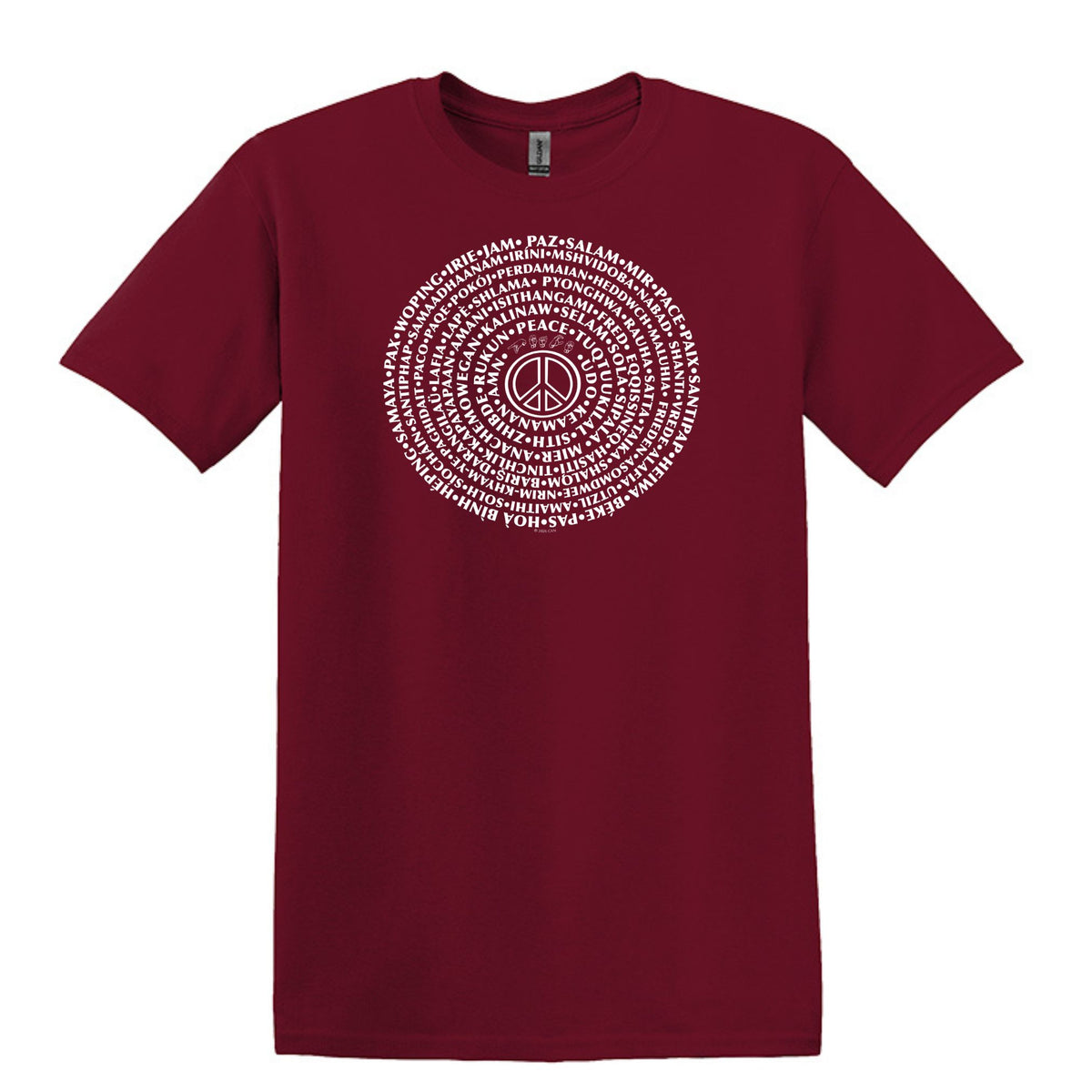 Can You Say PEACE - Gildan Heavy Cotton Unisex T-shirt - artwork designed by Cynthia NeJame
