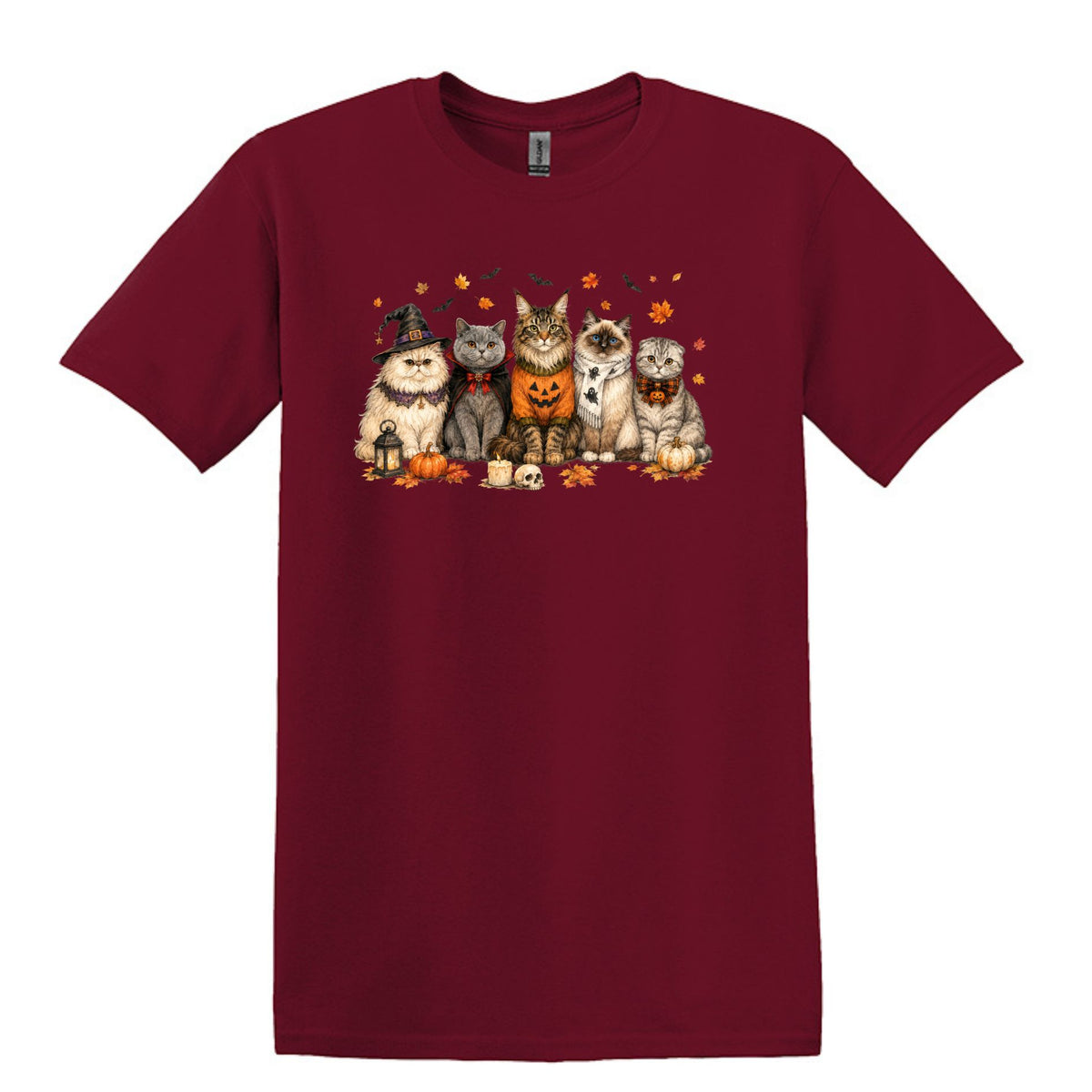 Halloween Cats -  Heavy Cotton Unisex T-shirt
