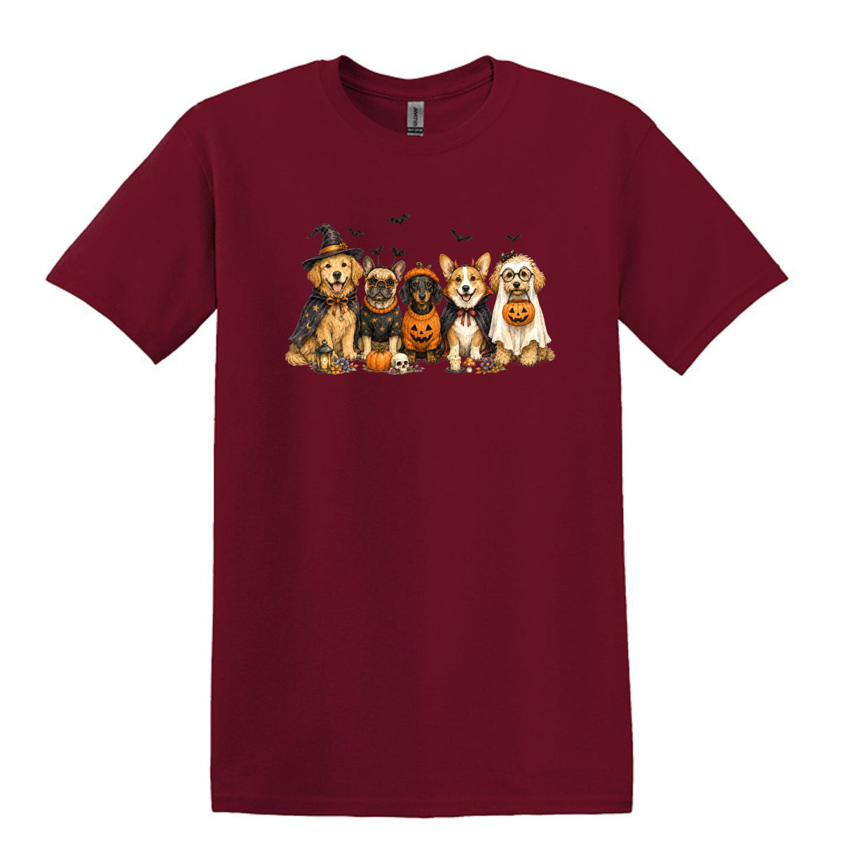 Halloween Pups -  Heavy Cotton Unisex T-shirt