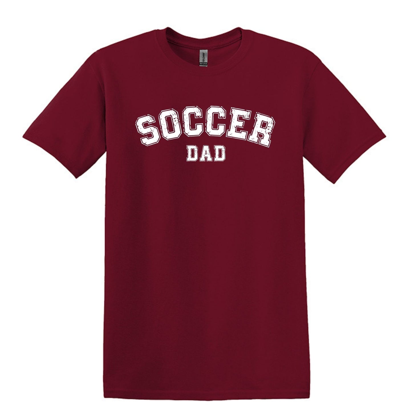 Soccer Mom / Dad - Distressed Athletic Artwork | Heavy Cotton Unisex T-shirt