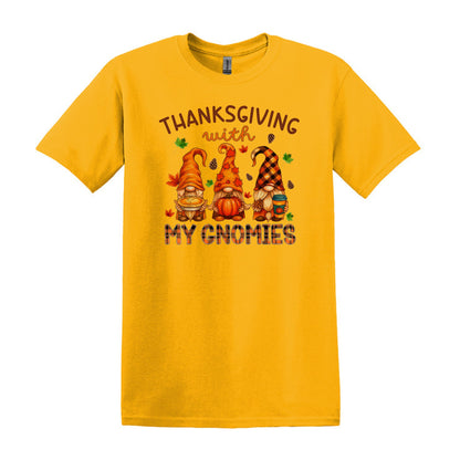 Thanksgiving with my Gnomies Shirt - Choose from "THANKSGIVING" or "FRIENDSGIVING"