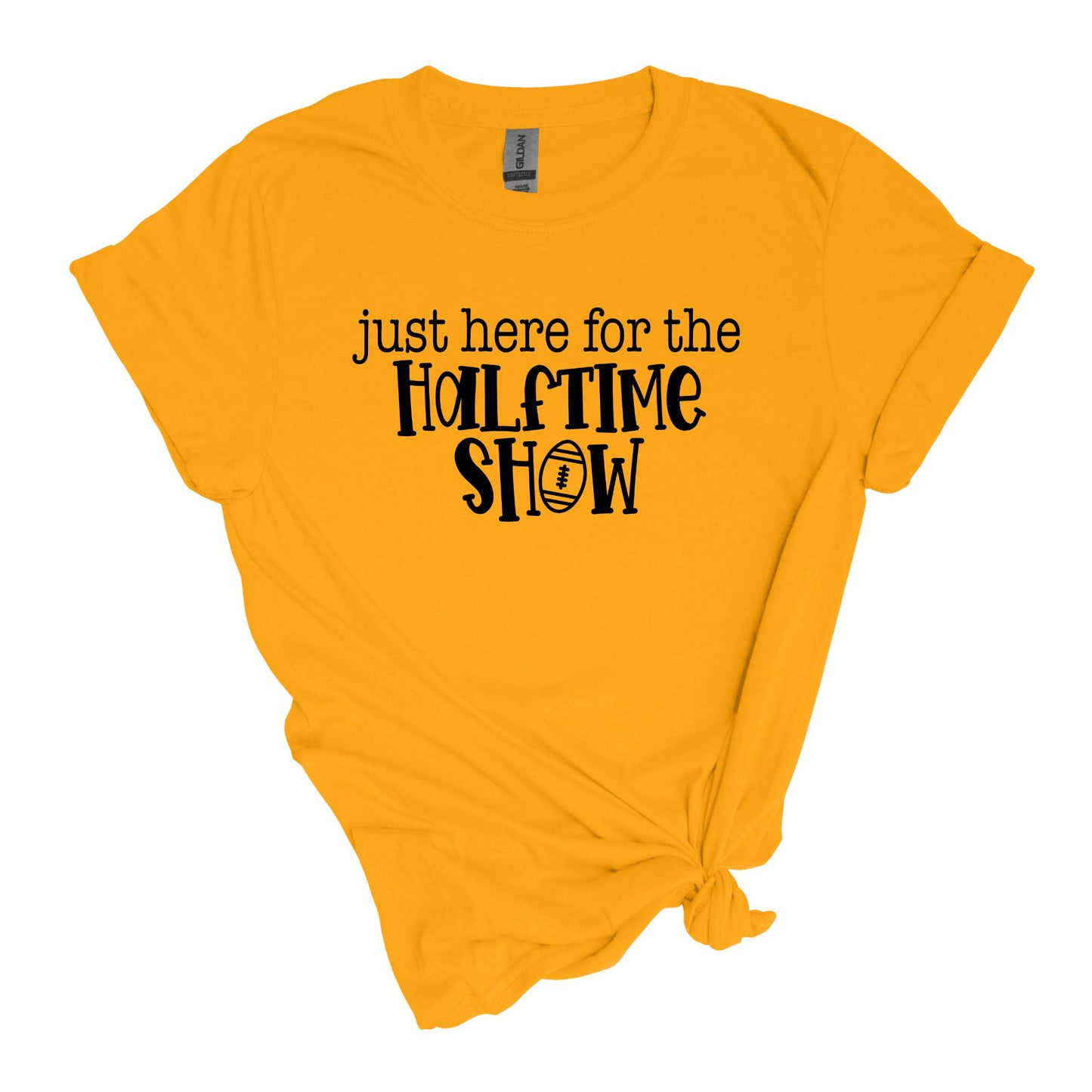 Juste ici pour le spectacle de la mi-temps - Fun Football Halftime show Adulte T-shirt de style doux pour ceux qui sont juste là pour le spectacle de la mi-temps. 