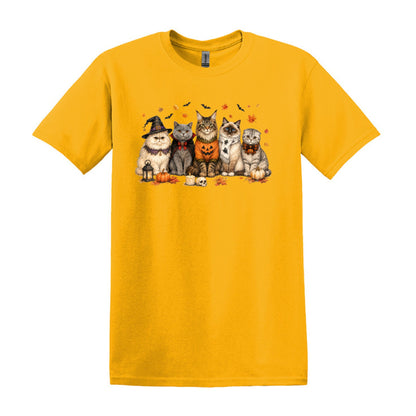 Halloween Cats -  Heavy Cotton Unisex T-shirt